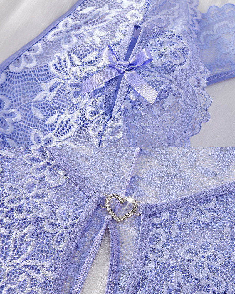 Néla™ | Teddy Halter de Mariée avec Détail Ouvert