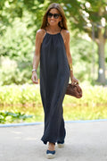 Elina™ | Robe Halter Aérée en Mélange de Coton