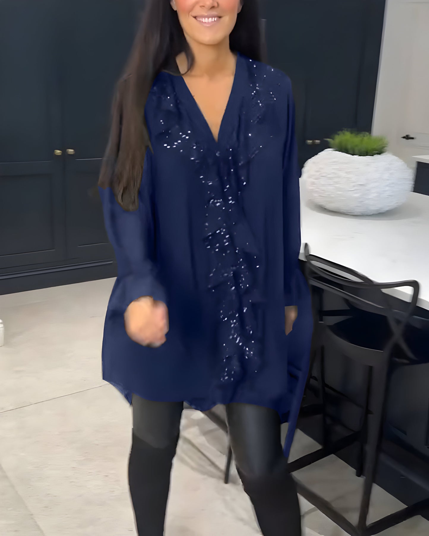 Sylvaine™ | Blouse Élégante avec Volants