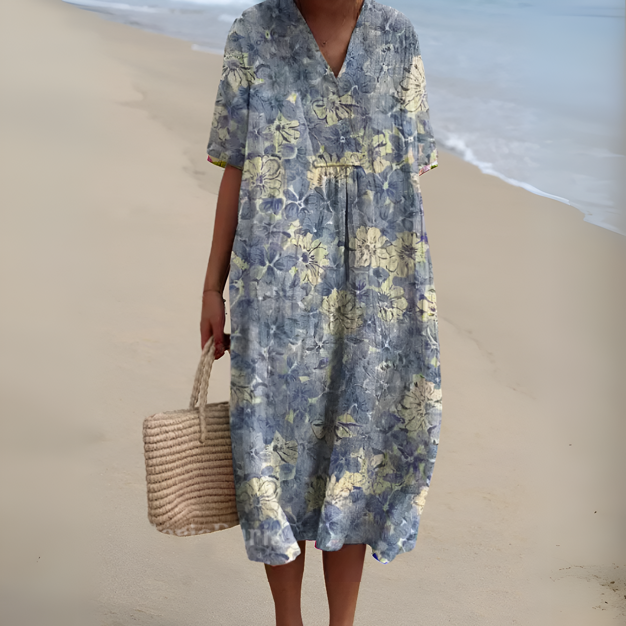 Nicole™ | Robe d'Été avec Fleurs