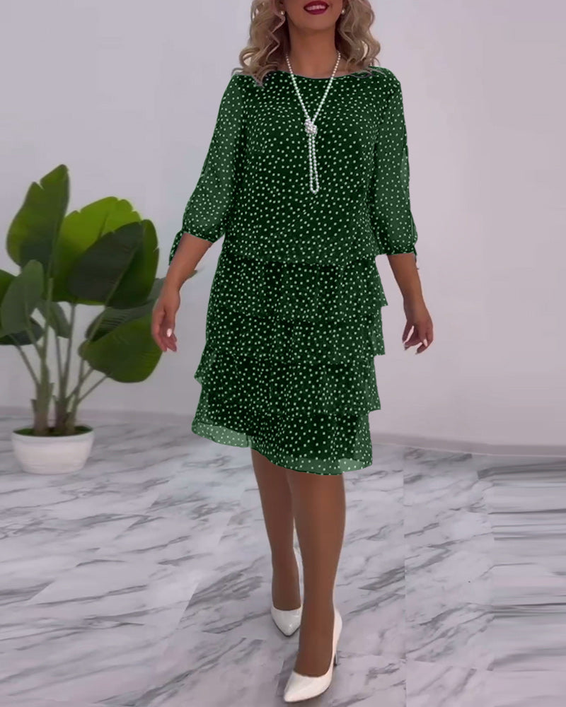 Cléa™ | Robe à Pois Superposée