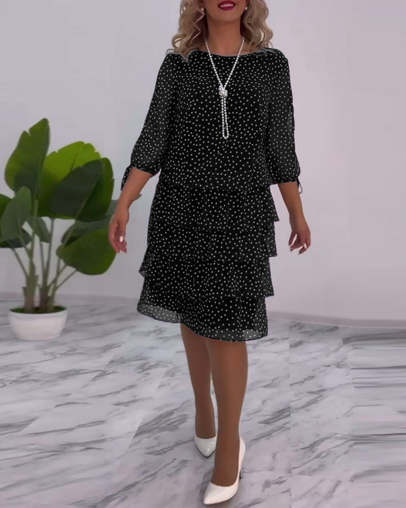 Cléa™ | Robe à Pois Superposée