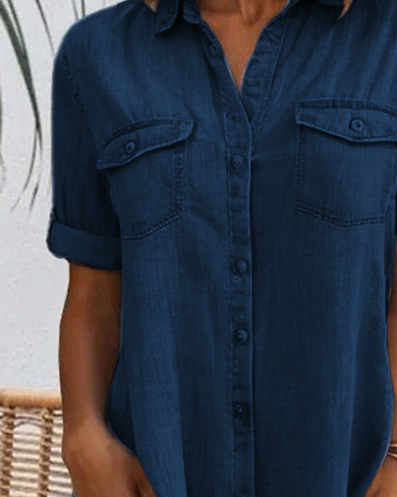 Salomé™ | Robe Chemise Denim