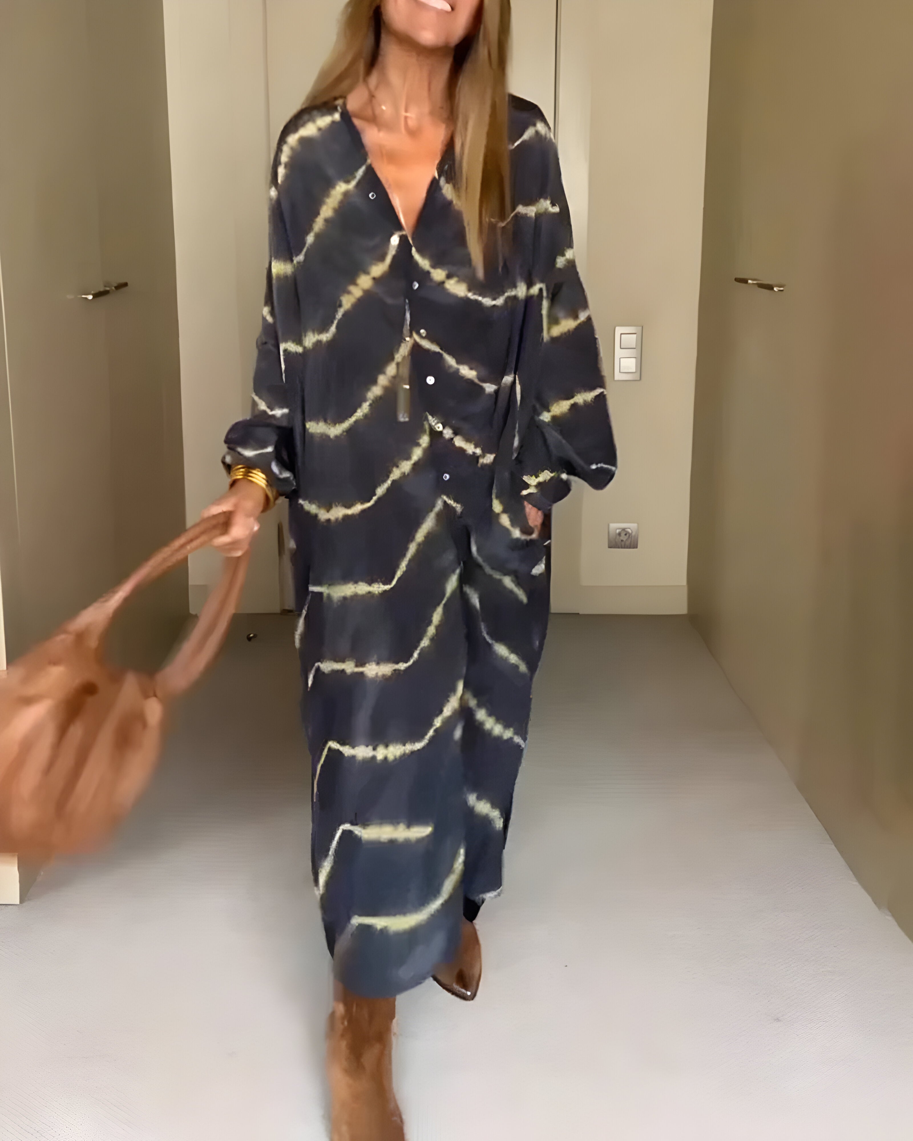 Emilia™ | Robe Maxi Bohème Chic à Motifs Rayés