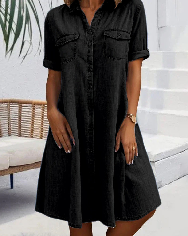 Salomé™ | Robe Chemise Denim