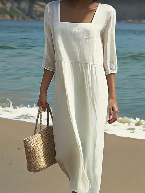 Lunelle™ | Robe d'été aérée à col ouvert