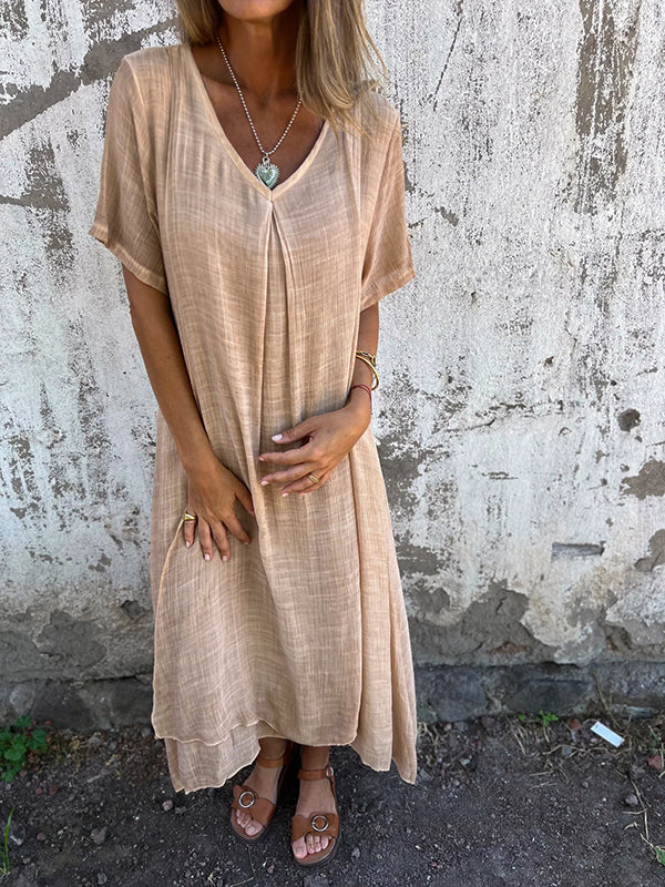 Mélina™ | Robe Loose à Col en V