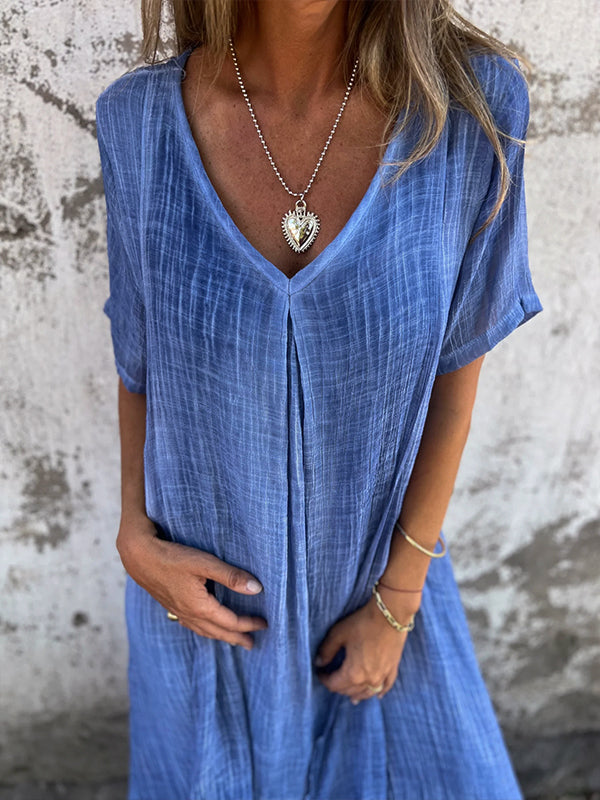 Mélina™ | Robe Loose à Col en V