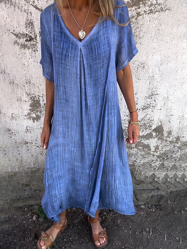 Mélina™ | Robe Loose à Col en V