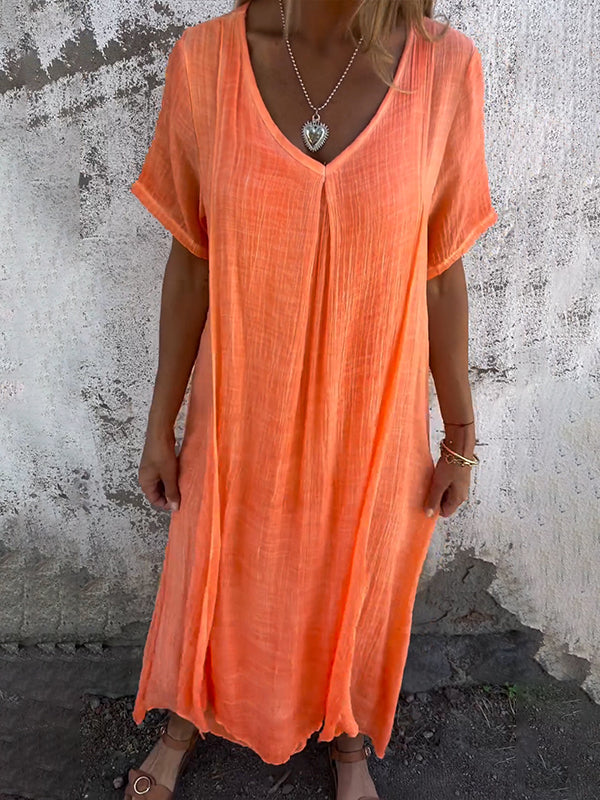 Mélina™ | Robe Loose à Col en V