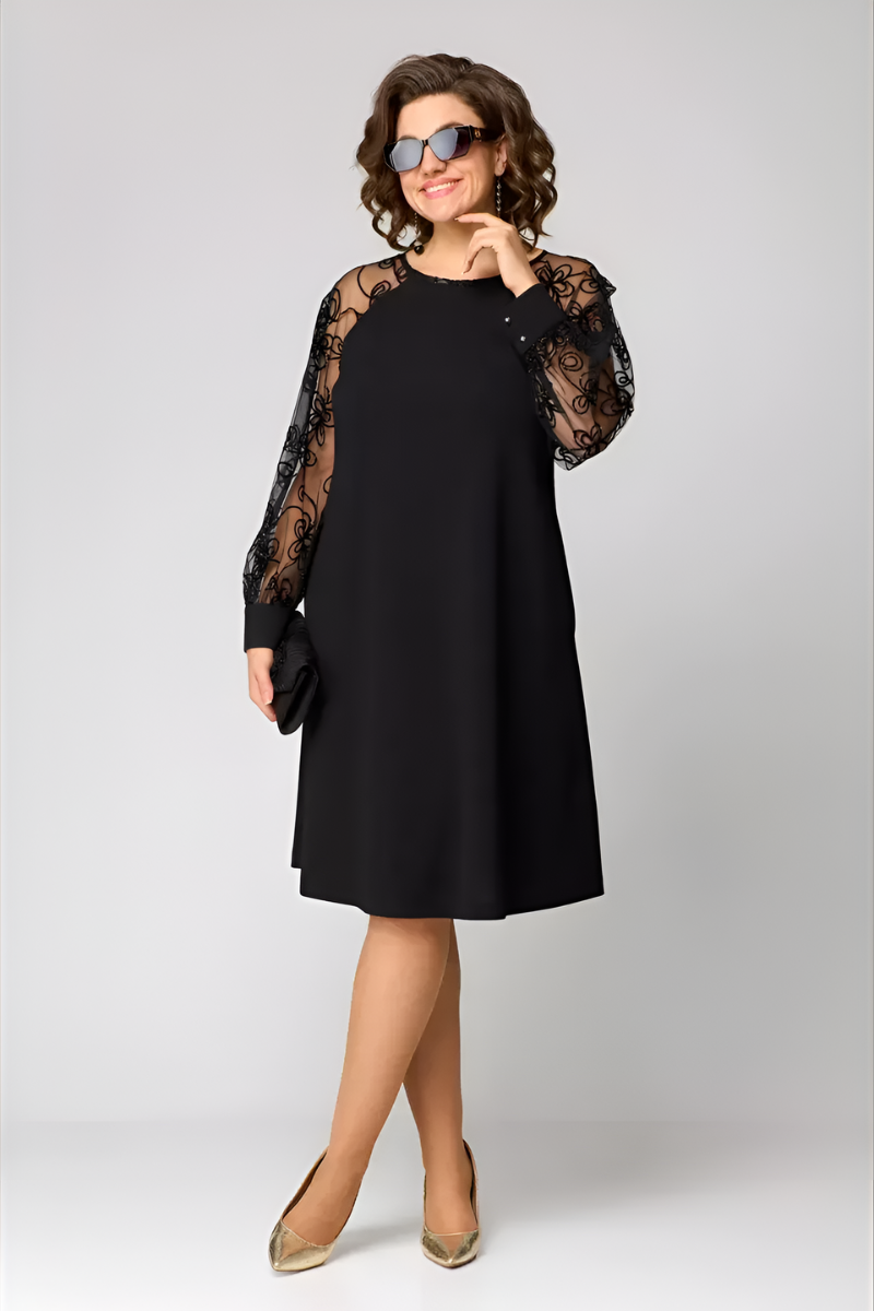 Amira™ | Robe chic avec des manches en dentelle