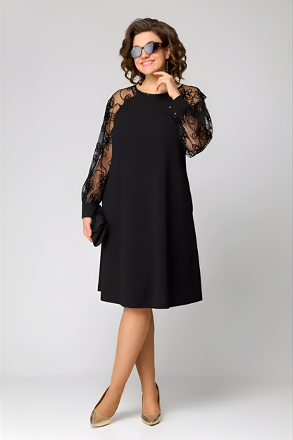 Amira™ | Robe chic avec des manches en dentelle
