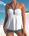 Lulu™ | Tankini avec dos et rayures