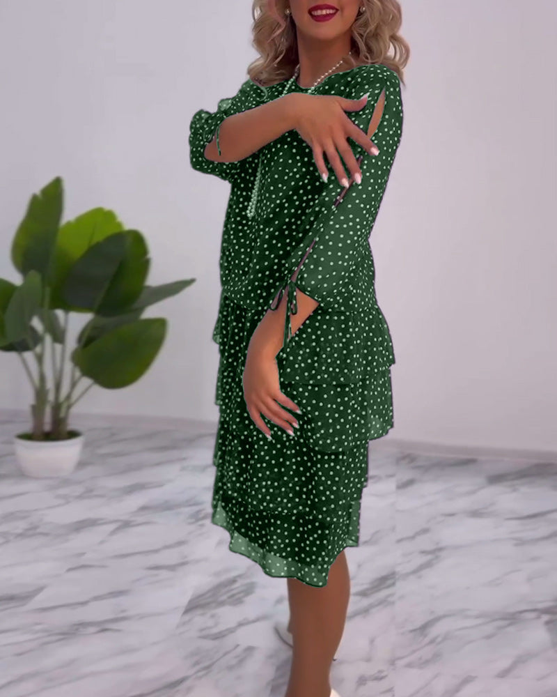Cléa™ | Robe à Pois Superposée