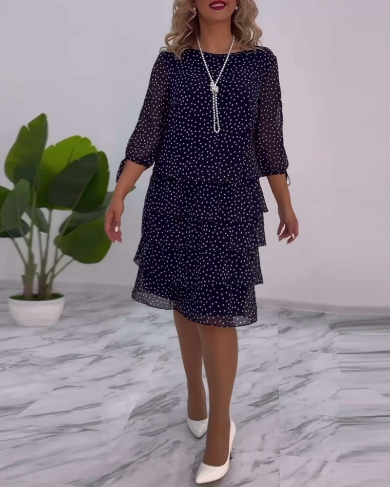 Cléa™ | Robe à Pois Superposée