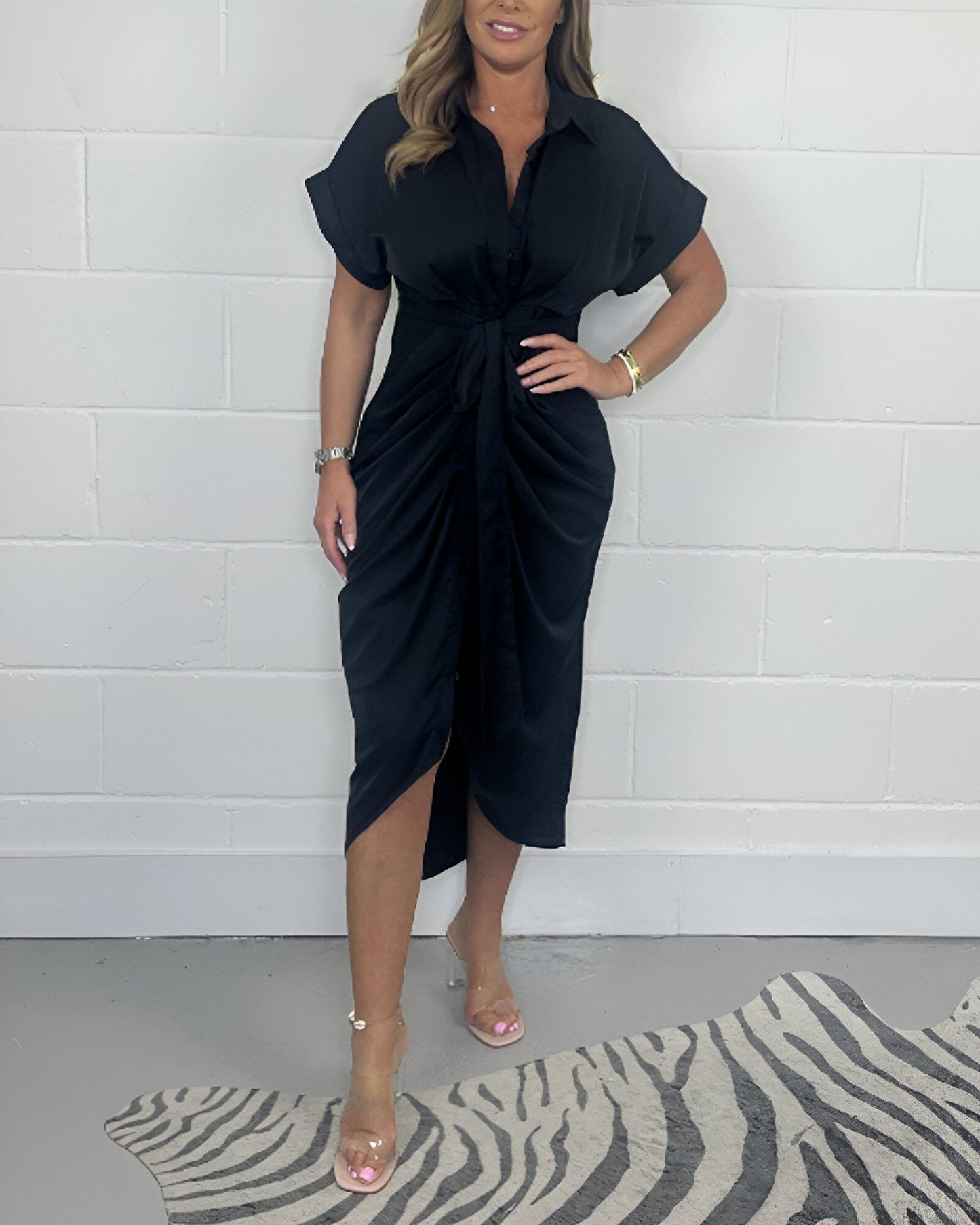 Élodie™ | Robe Plissée Élégante