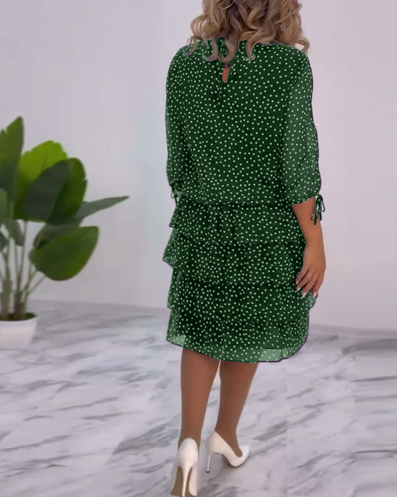 Cléa™ | Robe à Pois Superposée