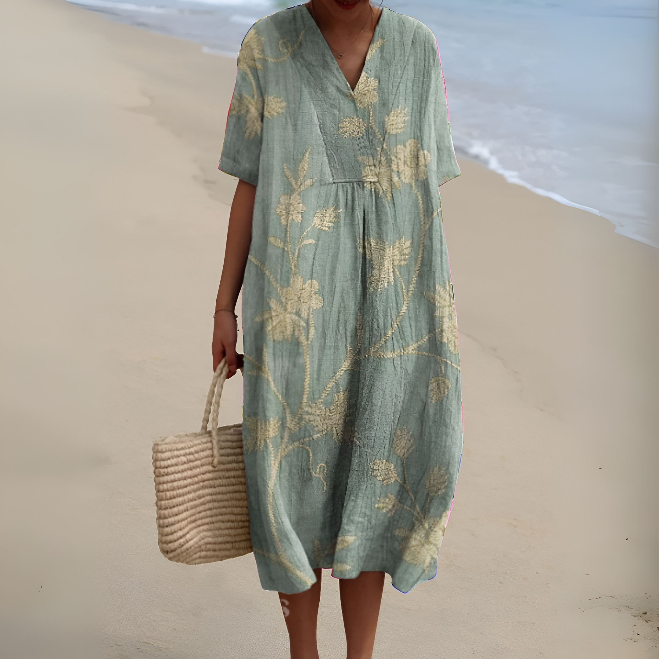 Nicole™ | Robe d'Été avec Fleurs
