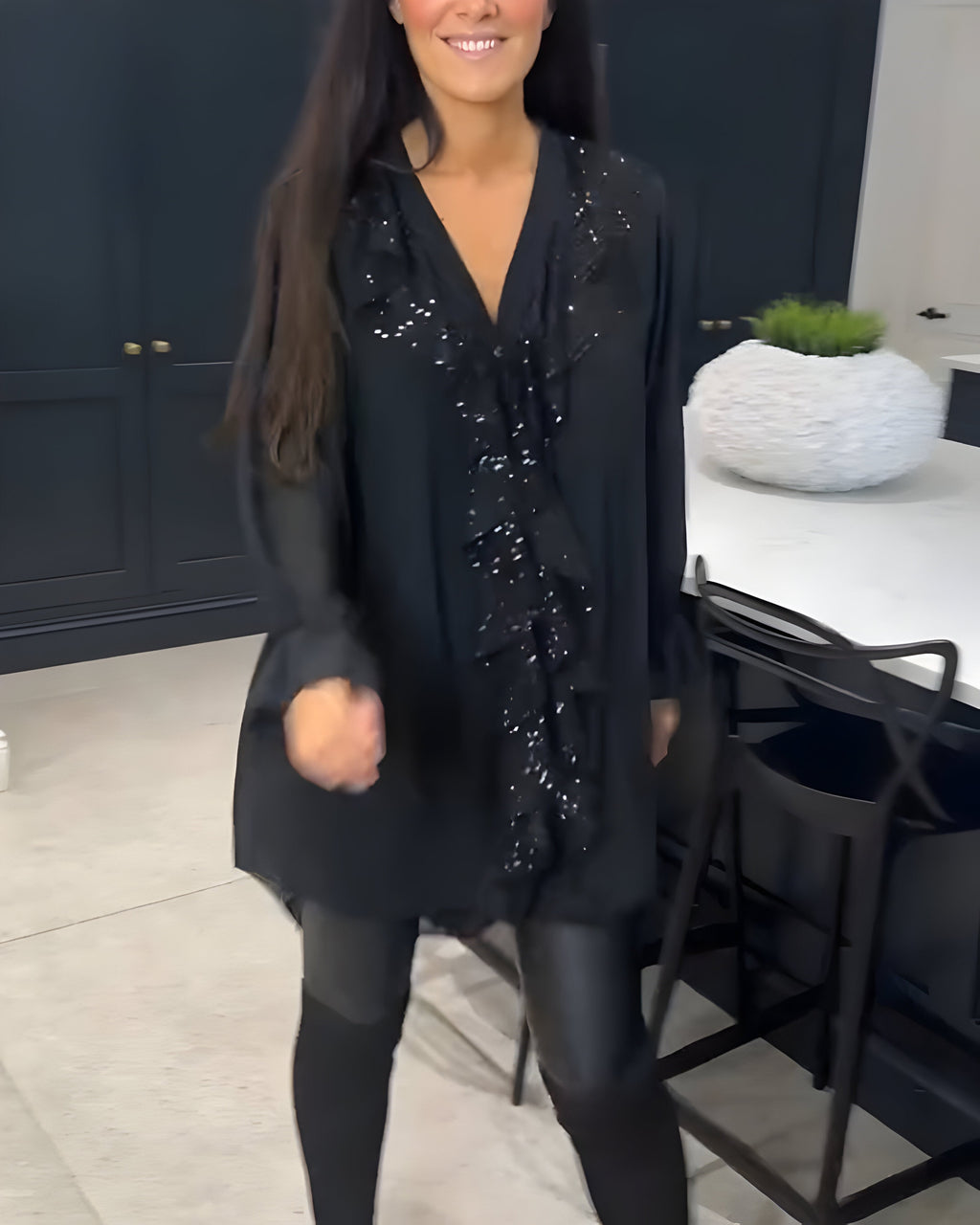 Sylvaine™ | Blouse Élégante avec Volants