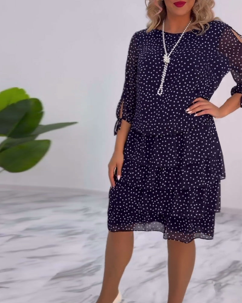Cléa™ | Robe à Pois Superposée