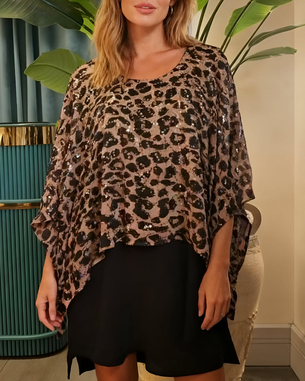Norelle™ | T-shirt à Imprimé Léopard