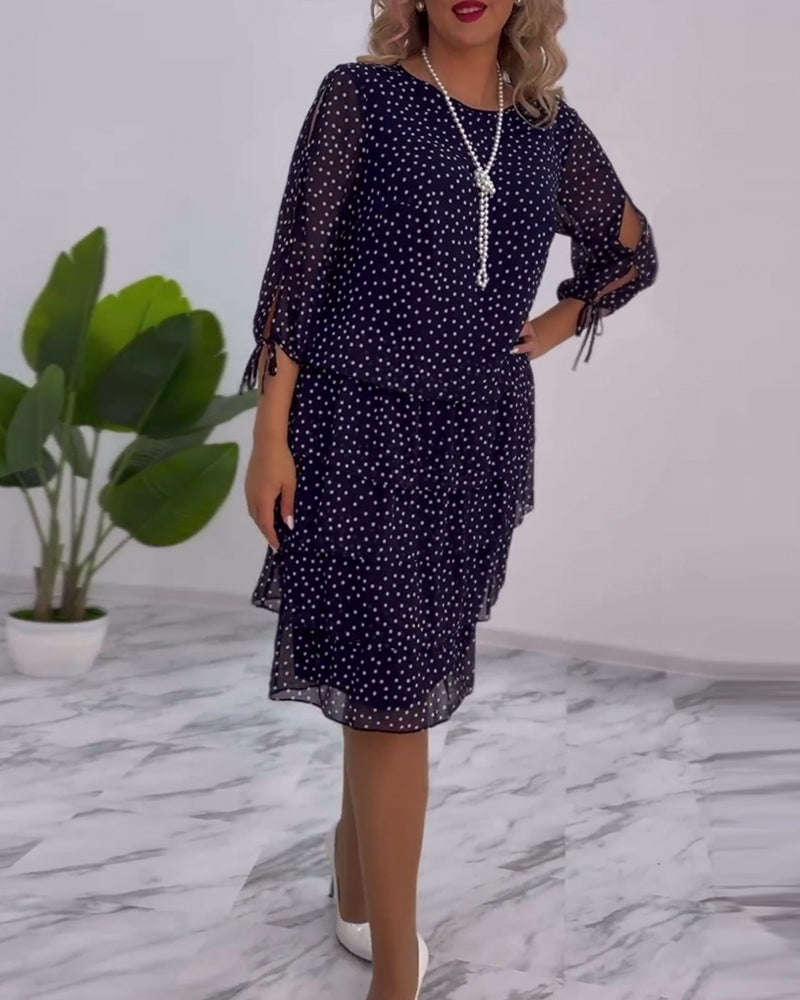 Cléa™ | Robe à Pois Superposée