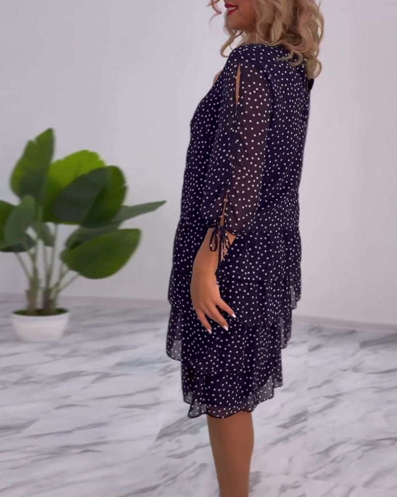 Cléa™ | Robe à Pois Superposée