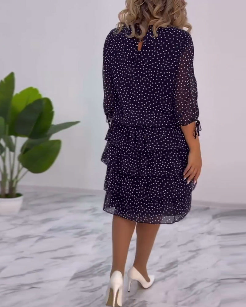 Cléa™ | Robe à Pois Superposée