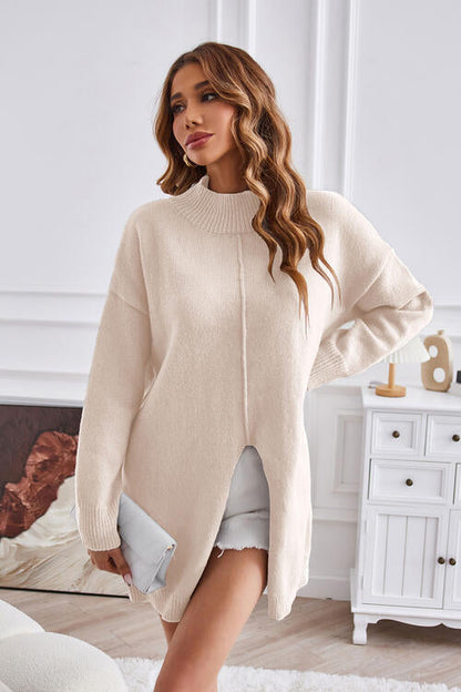 Sandra™ | Pull Dames Tricoté Tendance avec Col Ronde