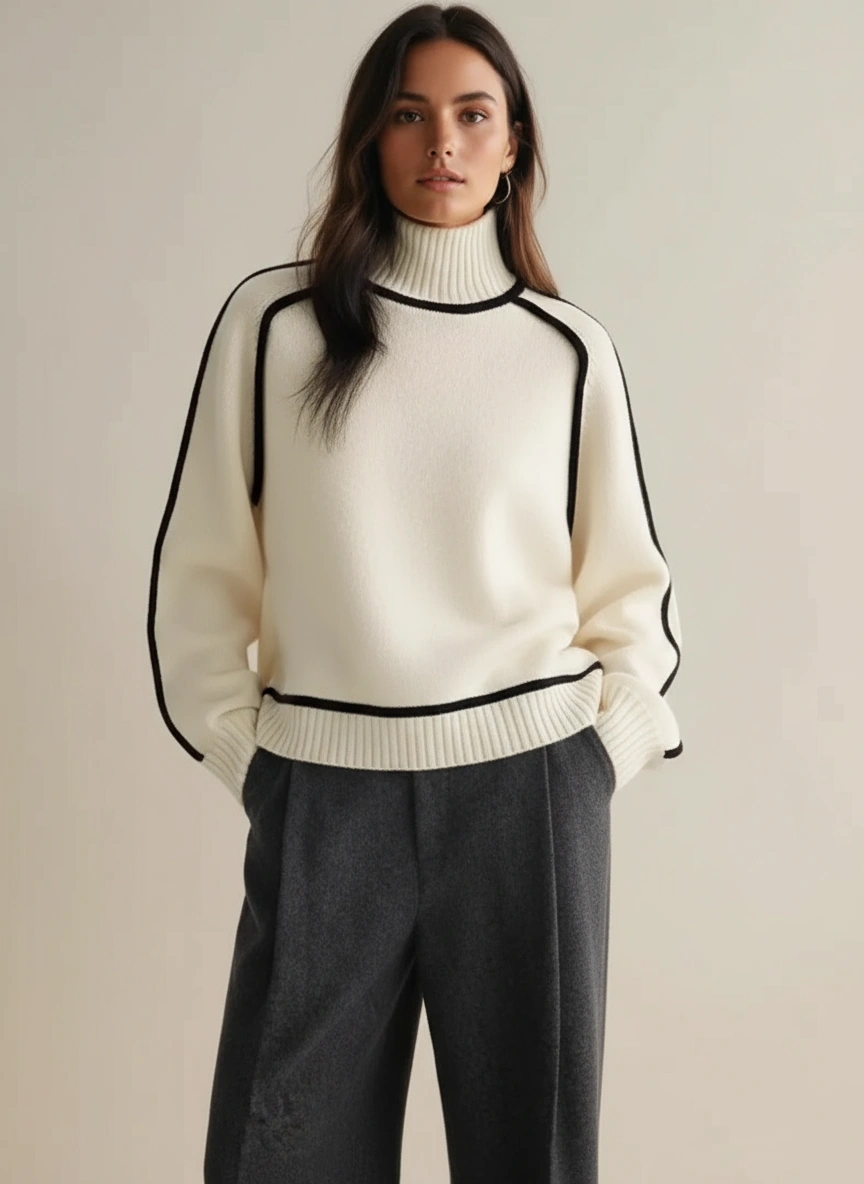 Céline™ | Pull Col Roulé Essential