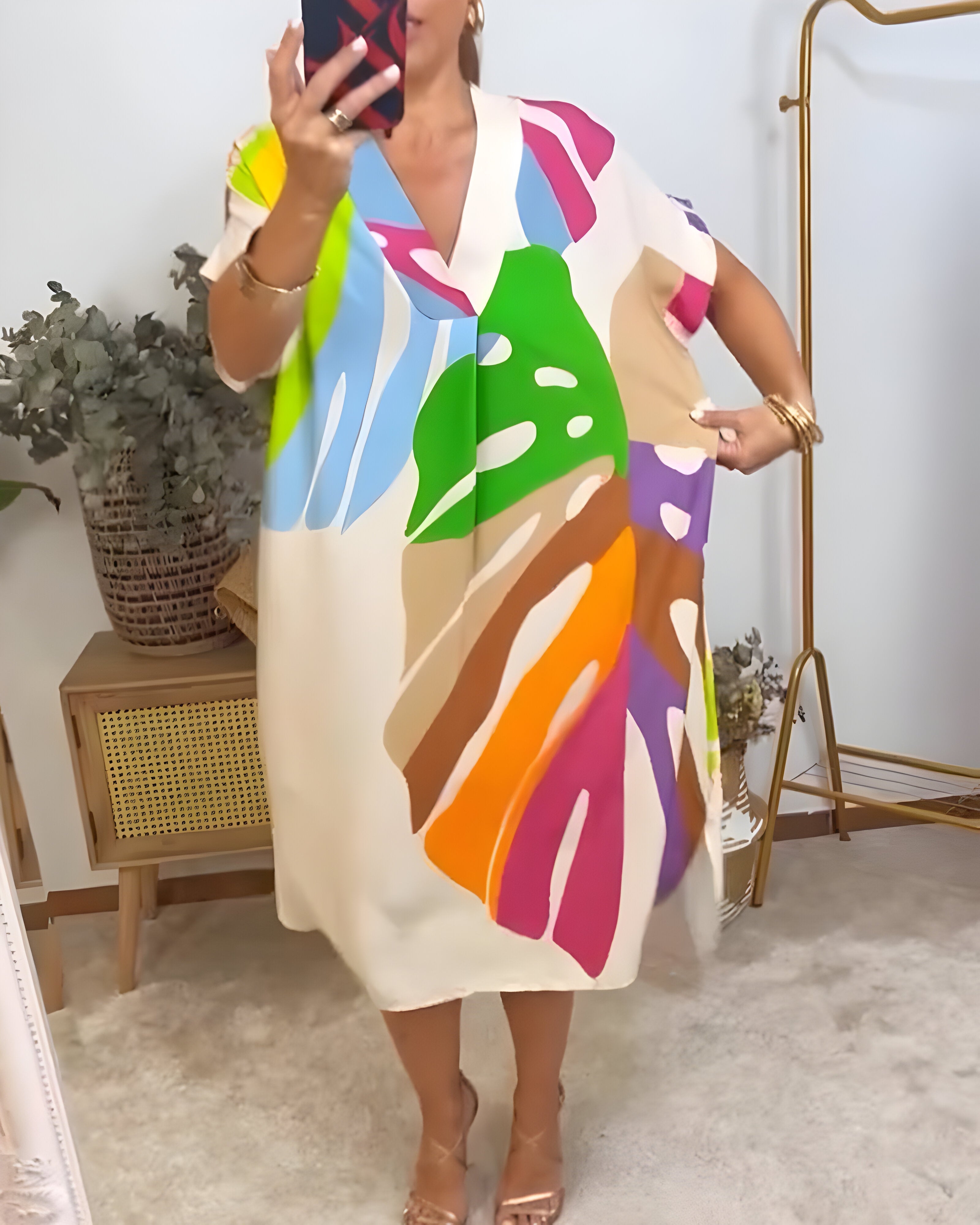 Chloé™ | Robe feuillage