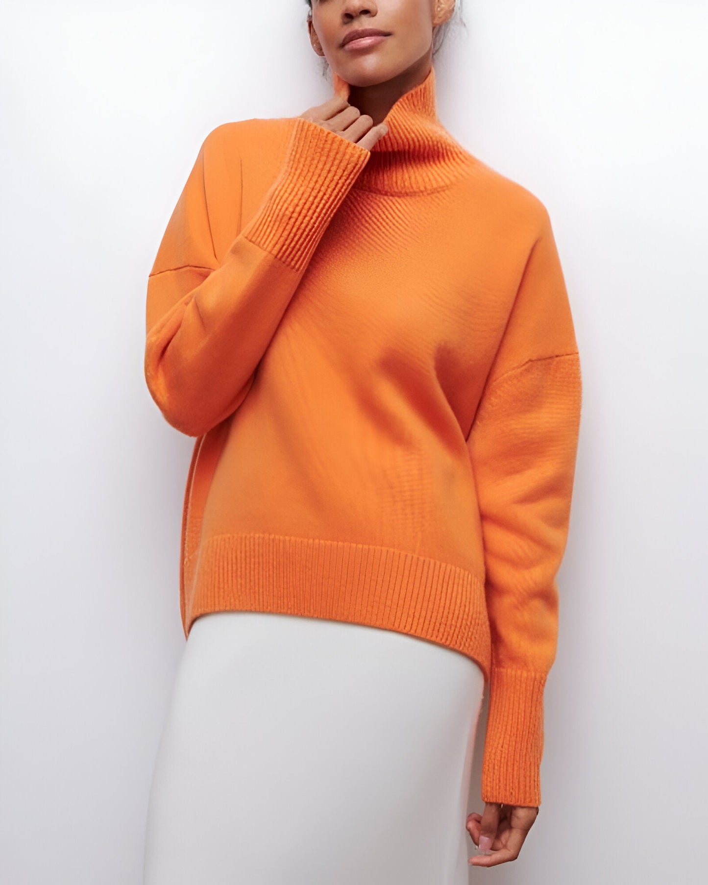 Liora™ | Pull à Col Roulé Coupe Ample