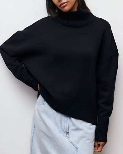 Liora™ | Pull à Col Roulé Coupe Ample