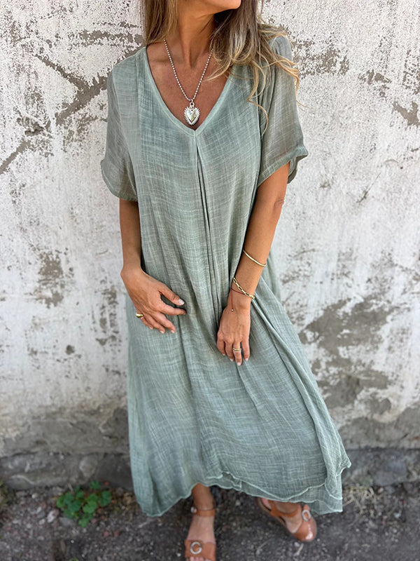 Mélina™ | Robe Loose à Col en V