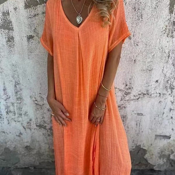 Mélina™ | Robe Loose à Col en V
