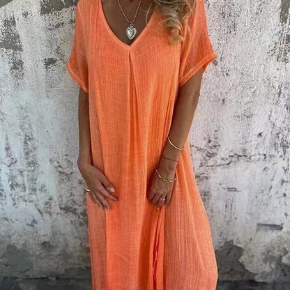 Mélina™ | Robe Loose à Col en V