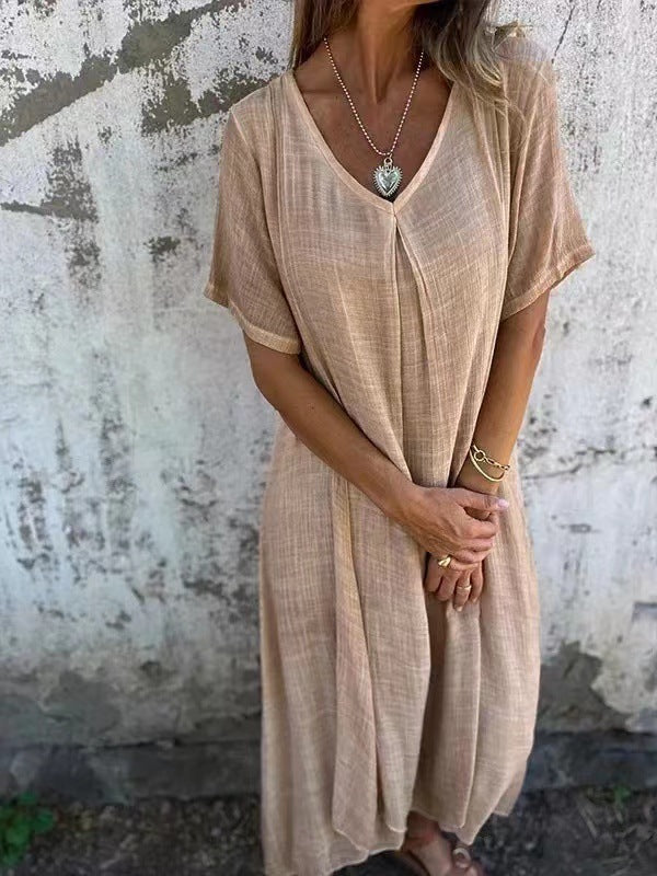 Mélina™ | Robe Loose à Col en V