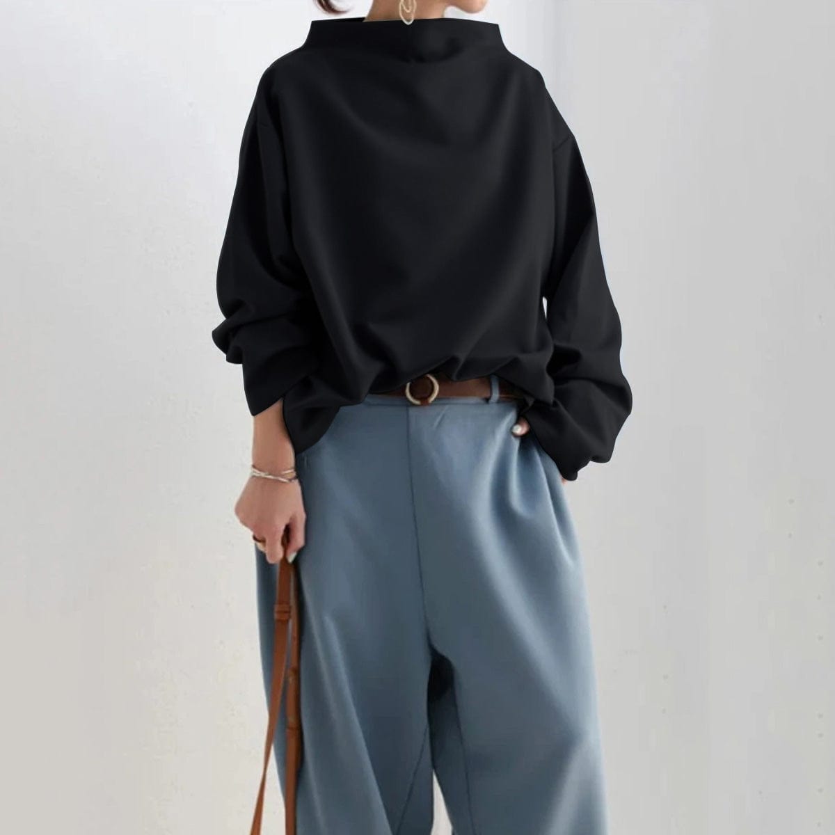 Clara™ | Blouse Élégante à Col Bateau