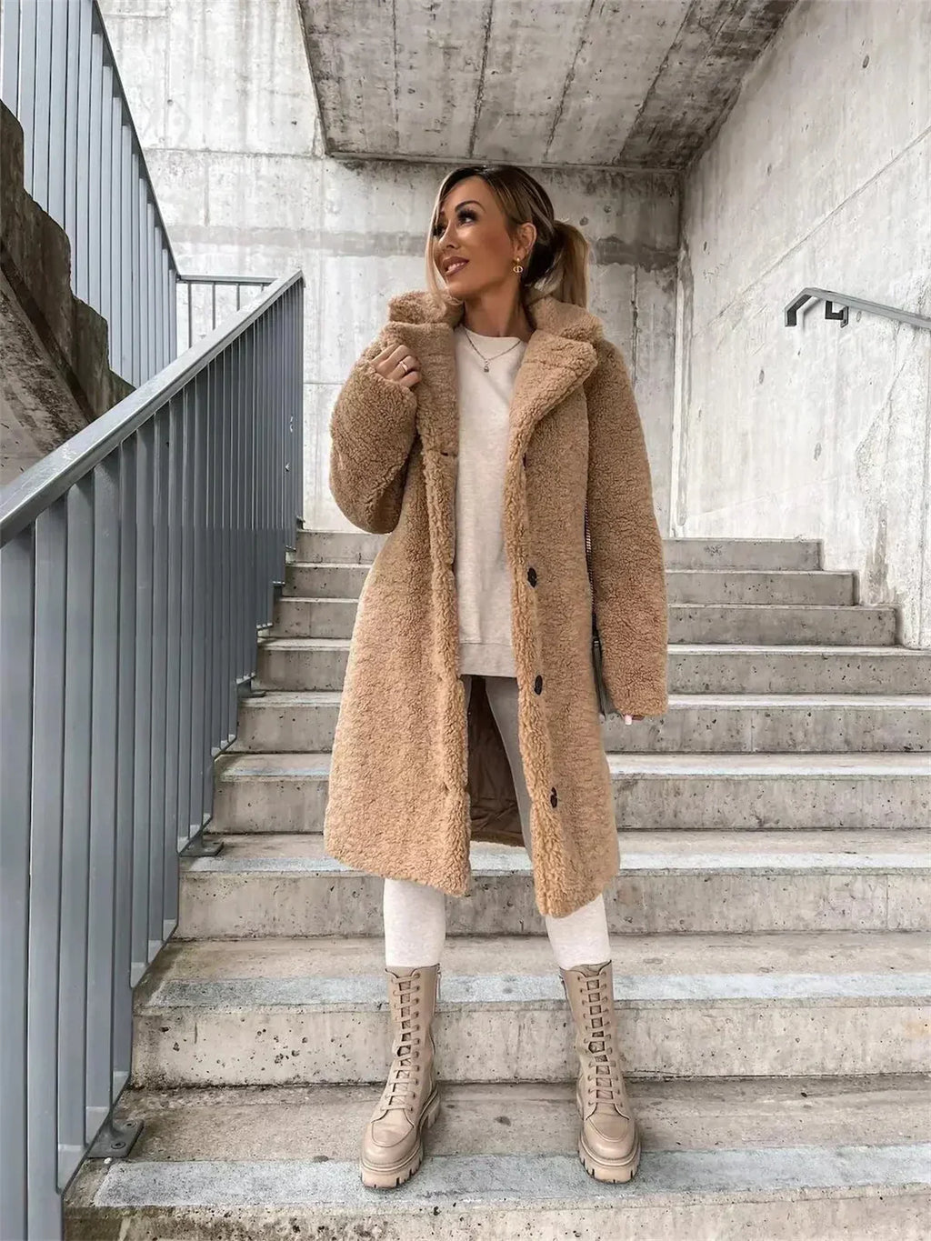 Lina™ | Veste Teddy chaude