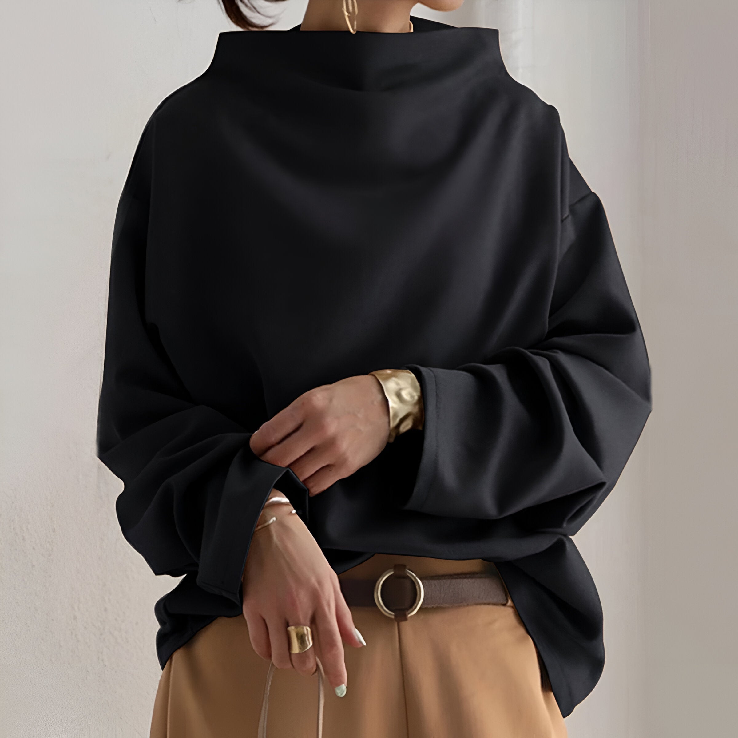 Clara™ | Blouse Élégante à Col Bateau
