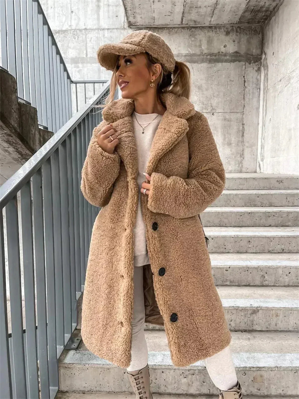 Lina™ | Veste Teddy chaude