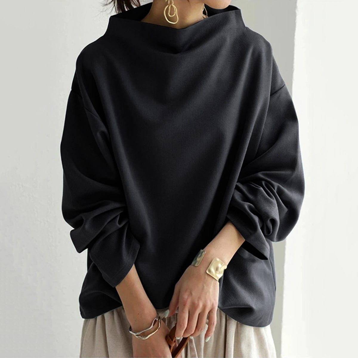 Clara™ | Blouse Élégante à Col Bateau