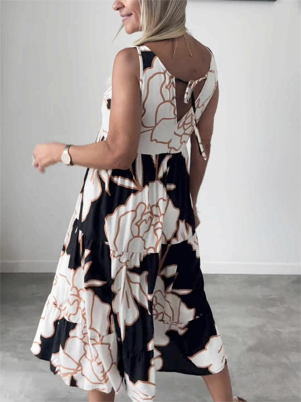 Édith™ | Robe Élégante avec Imprimé Floral