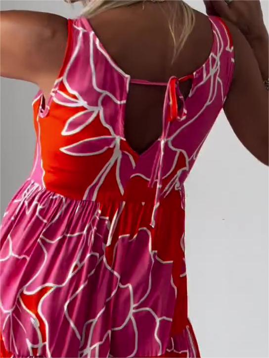 Édith™ | Robe Élégante avec Imprimé Floral