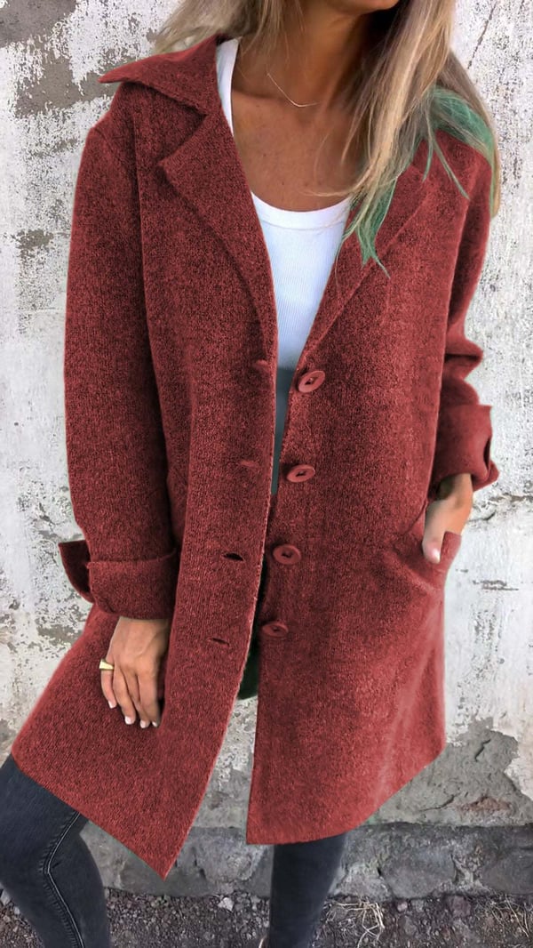 SOLÈNE™ | Manteau en Laine Classique Moderne