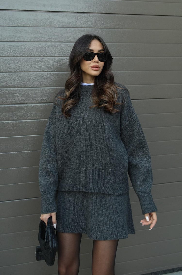 Chantal™ | Ensemble polyvalent Pull et Jupe