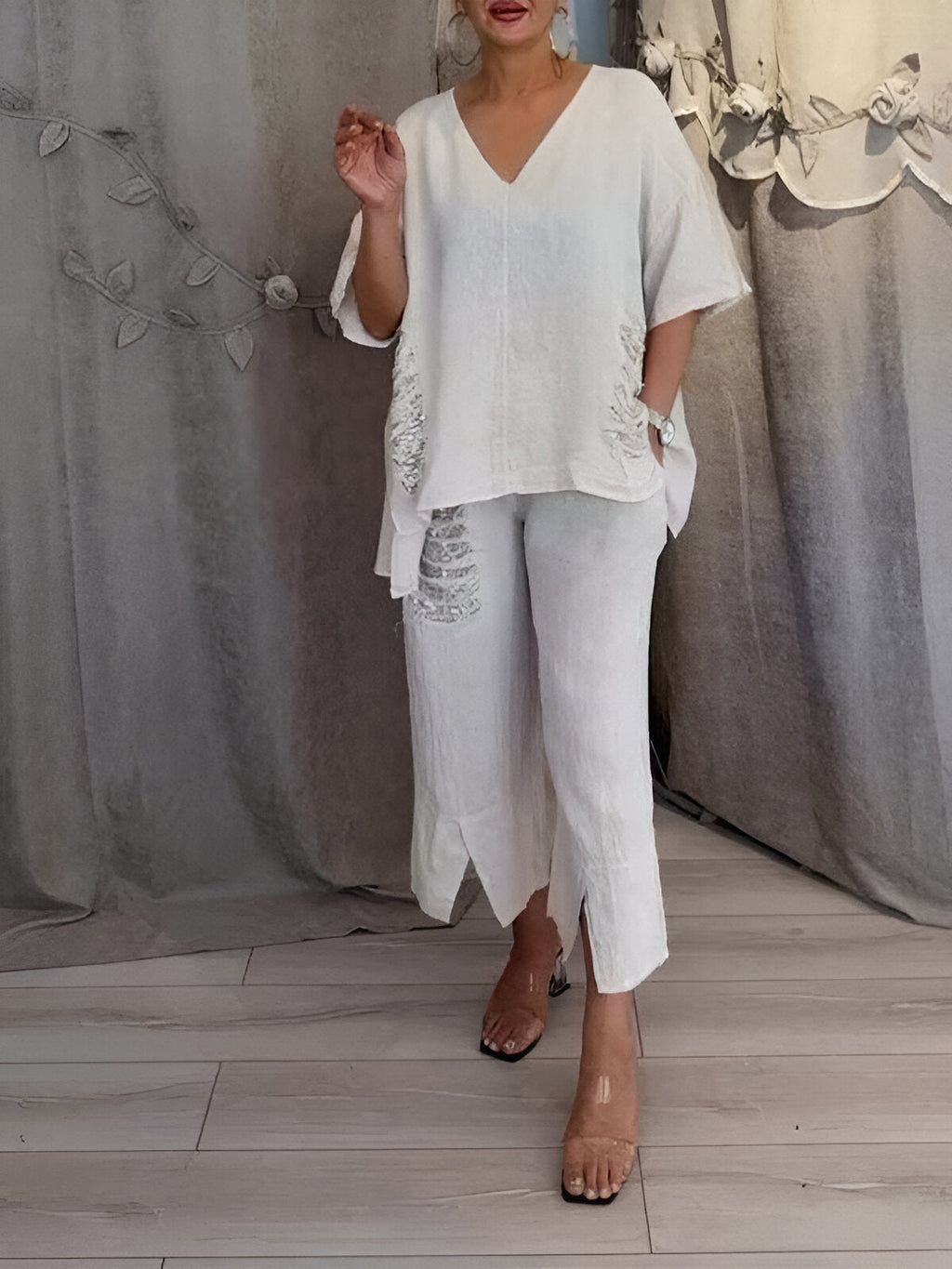 Claire™ | Ensemble d'été en deux pièces avec Détails
