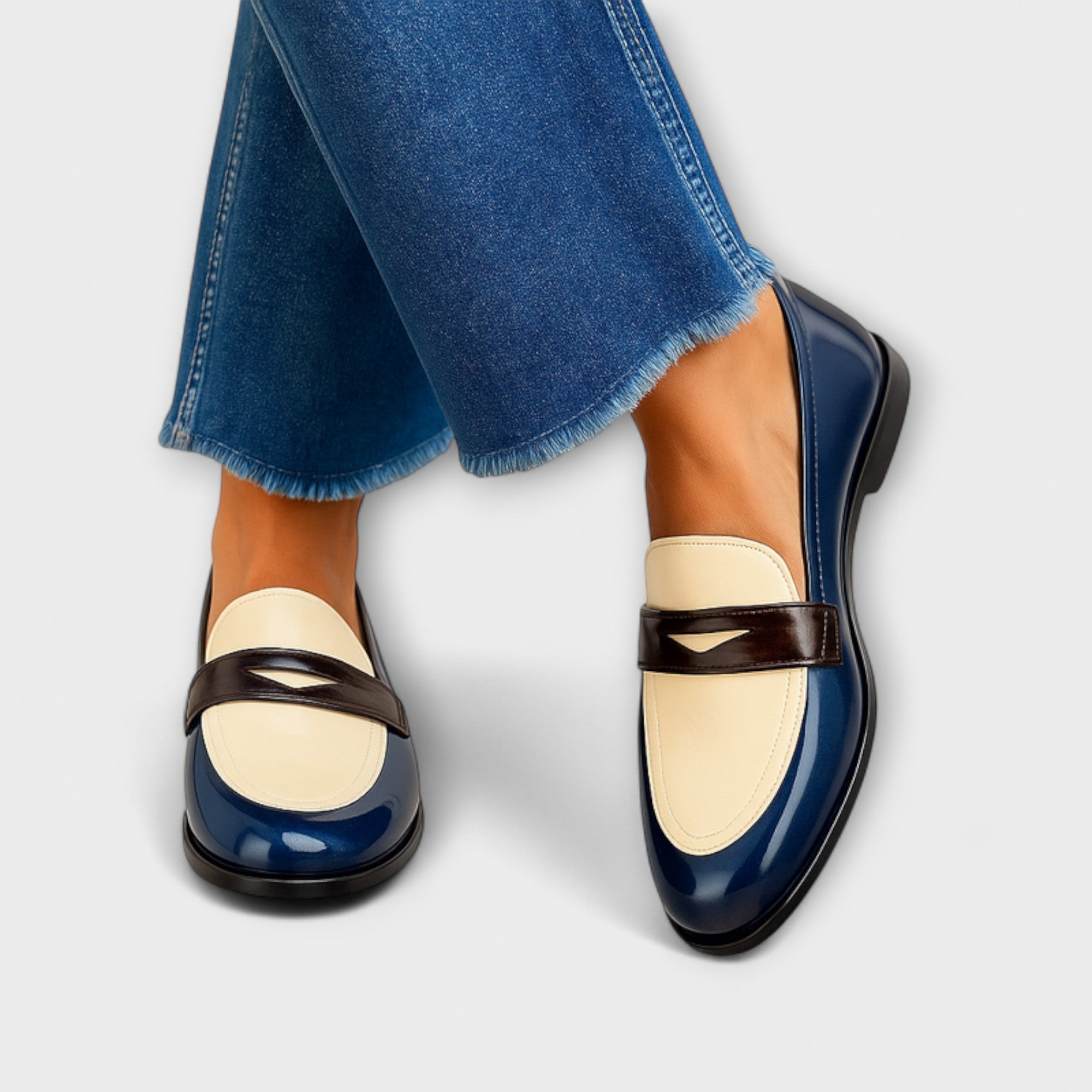 Elise™ | Mocassins Contrastés