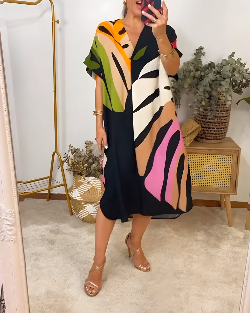 Chloé™ | Robe feuillage
