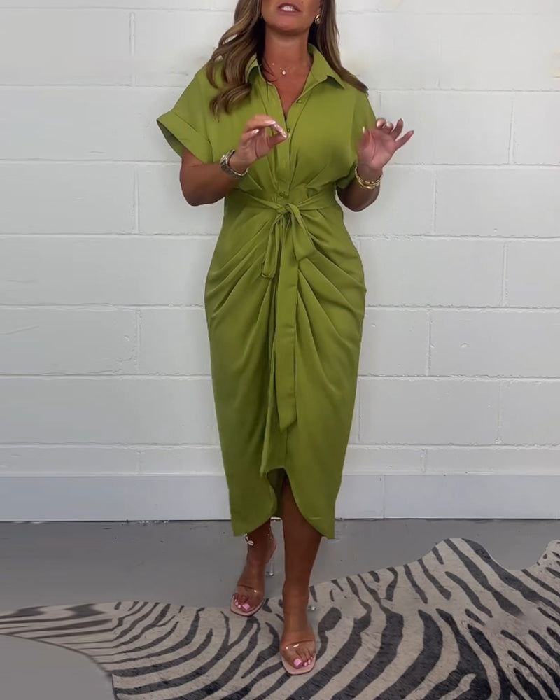 Élodie™ | Robe Plissée Élégante